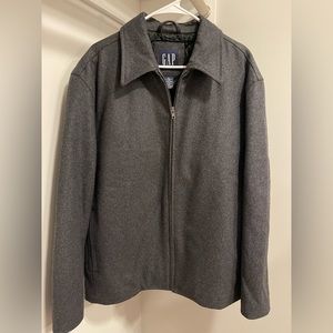 Vintage Gap Heather Gray Coat Men Size Large